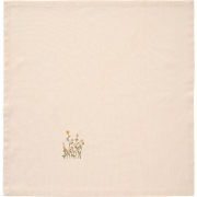 Stoff Servietten Tradition mit gelben Butterblumen bestickt von IB Laursen